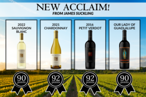 Image of 4 bottles of wine with their new scores