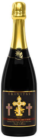 Trinitas Easter Cuvée Brut Rosé sparkling wine bottle